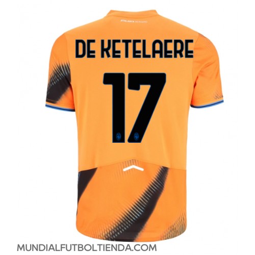 Camiseta Atalanta Charles De Ketelaere #17 Tercera Equipación Replica 2025-26 mangas cortas